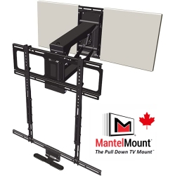 MANTELMOUNT Mm700 Premier Series Above Fireplace Pull Down Tv Mount for 45"-90" Tvs Over Mantel