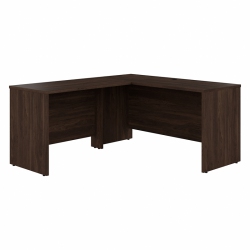 BBF Studio C 60W L Shaped Desk With 42W Return In Walnut - Engineered Wood In Black