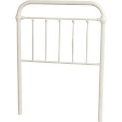 HILLSDALE Kirkland Twin Metal Spindle Panel Headboard In In White