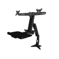 AMER Tilt Dual Sit Stand Workstation Clamp Mount (Amr2Acws)