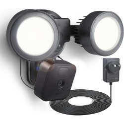 WASSERSTEIN 3-In-1 Plugged-In Floodlight, Charger, And Mount With 24.6Ft(7.5M) External Adaptor for Blink Outdoor/xt2/xt - 2000 Lumens, Ac 110-220V