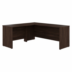 BBF Studio C 72W L Shaped Desk With 42W Return In Walnut - Engineered Wood In Black
