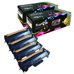 PRINTOXE ® Tn760 Compatible 4 High Yield Toner Cartridges Tn 760 Hl L2350Dw L2370Dw L2370Dwxl L2390Dw L2395Dw & Mfc L2710Dw L2730Dw L2750Dwxl & Dcp