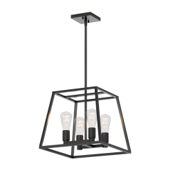 ARTIKA Carter Modern Mid-Century Chandelier In Black