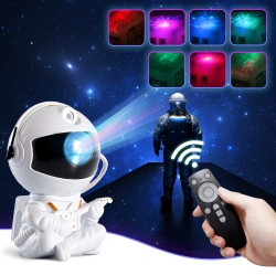 HLD Astronaut Star Projector, Galaxy Light Projector With Remote Control, 360° Adjustable Starry Night Light Projector With Nebul