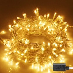 HLD Christmas String Lights, 33Ft 100 Leds Indoor Outdoor Fairy Lights 8 Flashing Modes With End-To-End Plug, Waterproof Fairy L