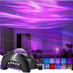 HLD Star Projector, Galaxy Projector for Bedroom, Bluetooth Speaker And 8 Noise Aurora Projector, Night Light Projector Fo In White