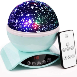 HLD Night Light Projector, Elecstars Remote Control Night Lamp, 360 Degre Rotating Star Projector With Timer Auto-Shut Off for B