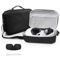 HLD Amvr Carrying Case for Meta Quest 2 Vr Headsets Elite Strap, Portable Fashion Travel Case for Meta Quest 2, Storing Vr Gaming