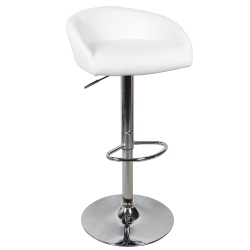 MOUSTACHE Barstools Swivel Height Adjustable Black Pu Leather Bar Stool Pub Chair With Back & Footrest, Contemporary Style, Supports Up to 250 Lb -