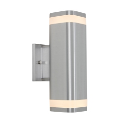 ARTIKA Mettle Modern Outdoor Wall Light In Silver