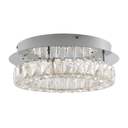 ARTIKA Celebrity Modern Flush Mount Ceiling Light Fixture, Chrome
