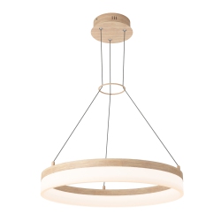 ARTIKA Optical Modern Pendant Light Fixture, Wood