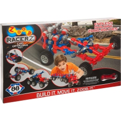 ZOOB Mobile Racerz Car Designer Kit Moving Building Modeling System - 88 Pieces Construction Set