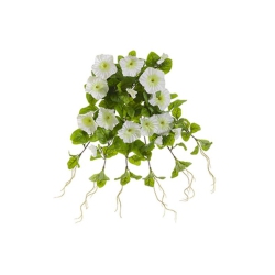 ALLSTATE Artificial Petunia Floral Bush Spray - 20" - In White