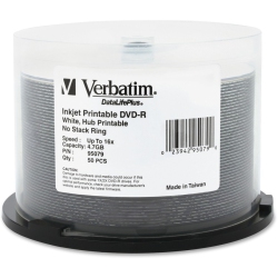 VERBATIM Inkjet/hub Printable 16X Spindle