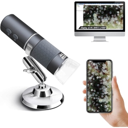 ULTREND 4K Wifi Microscope, 50 to 1000X USB Digital Microscope With Wireless Super HD Endoscope Camera Compatible With All Smartphones