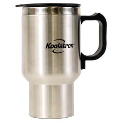 KOOLATRON 12V USB Heated Insulated Travel Mug, 17 OZ, Stainless Steel Portable Thermal Tumbler