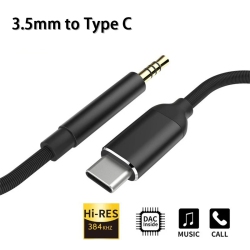 SUPERSHIELD USB C to 3.5MM Audio Aux Jack Adapter, Type C Cable to 3.5MM Headphone Stereo Cord Car Compatible \w Pad Pro 2018 Google Pixel 2 3 Xl