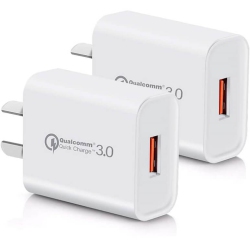 SUPERSHIELD Wall Charger Qualcomm Quick Charge Qc 3.0 Universal Super Fast USB 18W Cell Phone Charging Adapter Wall Plug for Samsung Iphone Ipad