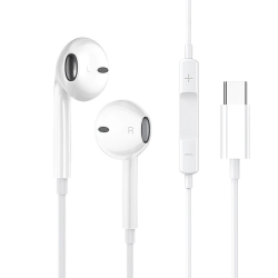SUPERSHIELD Type C USB-C Earphones Headphones Headsets \w Mic Volume Control for Huawei Lg Google Samsung S8 S9 S10 Plus S20 S21 Fe S22 S23 S24