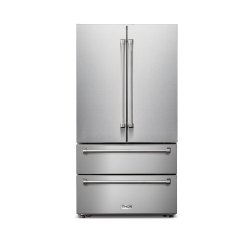 THOR KITCHEN 36 Inch Professional French Door Refrigerator With Freezer Drawers- Model Trf3602
