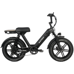 CHALLENGER-2-DETAILS Challenger 2 - Ultimate Moped Style, Full Suspension City Bike, 48V 17Ah Battery, 100Km Range, Front And Rear Suspension