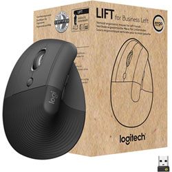 Logitech Lift Vertical Left-Handed Bluetooth Mouse - Graphite