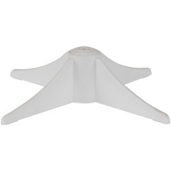 NORTHLIGHT Mini Artificial Christmas Tree Stand for 2' - 2.5' Trees In White