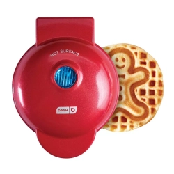 DASH Gingerbread Mini Waffle Maker - - 79847992 In Red