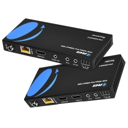 OREI HDMI Extender With HDbaset Over Cat5E/6/7 Up to 400 Ft - Ir Control & HDMI Loopout (Uhd-Exb400R-K)