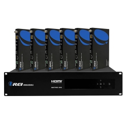 OREI 4K 8X6 HDMI Matrix Switcher Extender & HDbaset Over Cat5E/6/7 Cable Up to 300 Feet (Uhd88-Exb300-K)