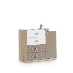 CAKIDSROOM ' Carino Combo Dresser W/diaper Changing Top