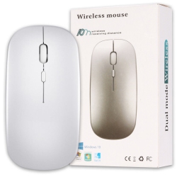 YELLOW-PRICE 1600Dpi Quiet Click Wireless Mouse, Bluetooth 5.0 / 2.4 Ghz W/ USB Mini-Receiver