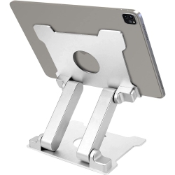 GENERIC Kabcuality Tablet Stand, Adjustable Foldable Eye-Level Aluminum Solid Up to 13.5-In Tablets Holder for Microsoft