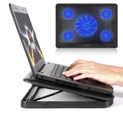 YELLOW-PRICE Laptop Cooling Fan Pad Cooler Mat for 13 15 17 Inch Gaming Notebook With USB Hub
