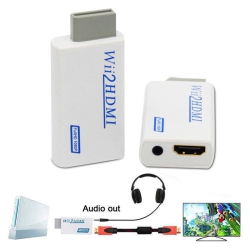 SUPERSHIELD Wii to HDMI Converter Adapter 1080P 720P HD UPScale 3.5MM Audio Output