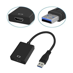 SUPERSHIELD USB 3.0 to HDMI Cable Adapter Multi-Display Video Converter, Windows 7 8 10, Desktop, Laptop, PC, Monitor, Projector HDtv [Not Support