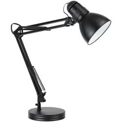 GENERIC 28" Heavy Base Architect Spring Balanced Swing Arm Desk Lamp Finish 5698601 In Black