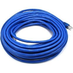 GENERIC 50-Feet 24Awg Cat6A 500Mhz Stp Ethernet Bare Copper Network Cable (105905) In Blue