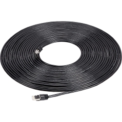 GENERIC Cat 7 High-Speed Gigabit Ethernet Patch Internet Cable - Black, 50 Foot, 2-Pack