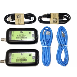 GENERIC 2 Pack - Broadband Deca Ethernet to Coax Adapter - Third Generation (With 2 USB Power Cables)