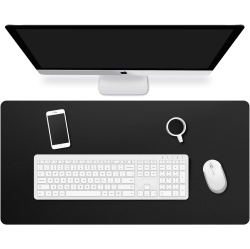 GENERIC Computer Desk Mat - Pu Large Extended Gaming Mouse Pad, Non-Slip Keyboard Mouse Mat, Waterproof Office Writing