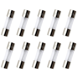 GENERIC 10 Pack F5Al Fast-Blow Fuse 5A 250V Glass Fuses 0.2 X 0.78 Inch / 5 X 20 MM (5Amp) (F5A)