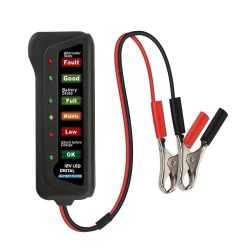 ISTAR 12V Digital Battery Tester Alternator for Vehicles With 6 Led Lights Indication