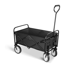 FURNITURE ONE Collapsible Garden Cart In Black