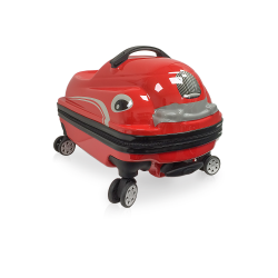 TUCCI -Kids Dashmobile Hard-Shell Ride-On Suitcase Luggage - In Red