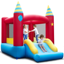 COSTWAY Inflatable Bounce Castle Kids Jumping Bouncer Indoor Outdoor Blower Excluded