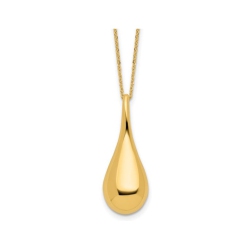 GEM AND HARMONY 14K Gold Drop Pendant Necklace With Chain In Yellow