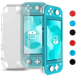 YELLOW-PRICE for Nintendo Switch Lite 2019 Soft Tpu Case Anti-Scratch Protective Cover+Glass